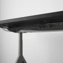 IKEA IDÅSEN ІДОСЕН, письмовий стіл, чорний / темно-сірий, 120x70 см 192.810.24 фото thumb №4
