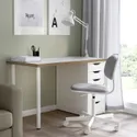 IKEA LAGKAPTEN ЛАГКАПТЕН / ALEX АЛЕКС, письменный стол, белый антрацит / белый, 140x60 см 795.084.30 фото thumb №8
