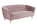 BRW Трехместный диван Ria 3 из стеганого велюра пудрово-розового цвета SO-RIA-3S--VIC_18 фото thumb №1