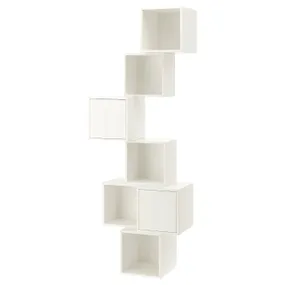 IKEA EKET ЕКЕТ, настінна комбінація шаф, білий, 80x35x210 см 191.890.30 фото