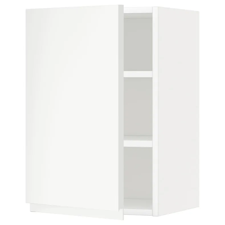 IKEA METOD МЕТОД, шафа навісна із полицями, білий / Voxtorp матовий білий, 40x60 см 294.568.72 фото №1