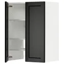 IKEA METOD МЕТОД, навесной шкаф д / вытяжки / полка / дверь, белый / Лерхиттан с черными пятнами, 60x80 см 095.045.34 фото thumb №1