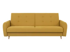BRW Тримісний розкладний диван Tova з ящиком для зберігання жовтий, Кашемір 14 WE-TOVA-3K-G2_BBA410 фото