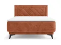 BRW Континентальне ліжко Zalea 120x200 з ящиком оранжевого кольору, Неве 52 LO_KT-ZALEA-120X200-G2-NEVE_52 фото thumb №1