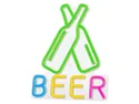 BRW Неоновий настінний світильник Beer LED мікс кольорів 093817 фото thumb №1