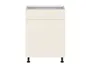 BRW Правосторонний кухонный шкаф Sole 60 см с выдвижным ящиком магнолия глянцевая, альпийский белый/магнолия глянец FH_D1S_60/82_P/SMB-BAL/XRAL0909005 фото