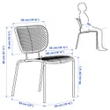 IKEA DUVSKÄR ДУВШЕР, стул д / дома / сада, черный и синий 705.157.60 фото thumb №6