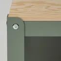 IKEA BROR БРУР, стол рабочий, серо-зеленая / сосновая фанера, 110x55 см 105.473.87 фото thumb №3