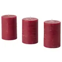 IKEA STÖRTSKÖN СТЕРТСКЕН, ароматизована формова свічка, чорниця / червона, 30 годин. 405.023.11 фото thumb №1