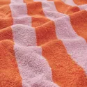 IKEA SLÅNHÖSTMAL СЛОНХЁСТМАЛ, простыня банная, оранжевый/розовый в полоску, 100x150 см 905.772.19 фото thumb №2