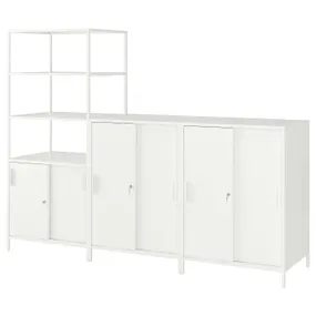 IKEA TROTTEN ТРОТТЕН, комбинация шкафов, белый, 240x180 см 194.418.38 фото