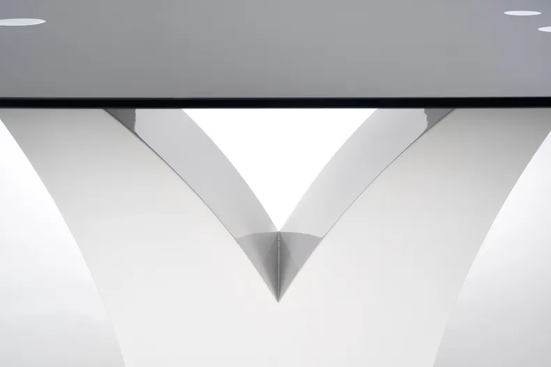 Кухонний стіл HALMAR VESPER 160x90 см чорний, білий фото №6