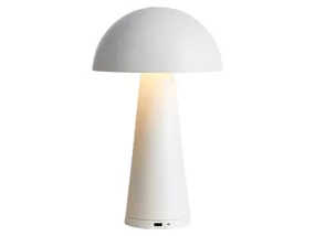 BRW Світлодіодна настільна лампа 3000K біла Fungi 091148 фото