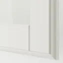 IKEA TYSSEDAL ТІССЕДАЛЬ, дверцята, білий / скло, 50x195 см 203.291.95 фото thumb №3