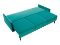 BRW Тримісний диван-ліжко розкладний оксамитовий BRW SOLO з ящиком для зберігання, бірюзовий SO3-SOLO-3DL-G1_B418F4 фото thumb №4