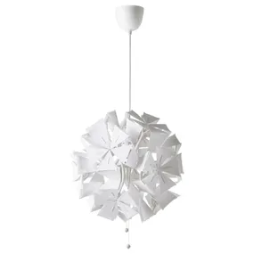 IKEA RAMSELE РАМСЕЛЕ, підвісний світильник, геометричний / білий, 43 см 504.070.97 фото