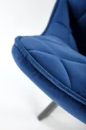 Кухонний стілець HALMAR K450 темно-синій фото thumb №3