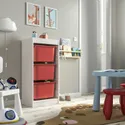 IKEA TROFAST, стеллаж для мусорных контейнеров, Белый/красный, 46x30x94 см 995.752.06 фото thumb №2