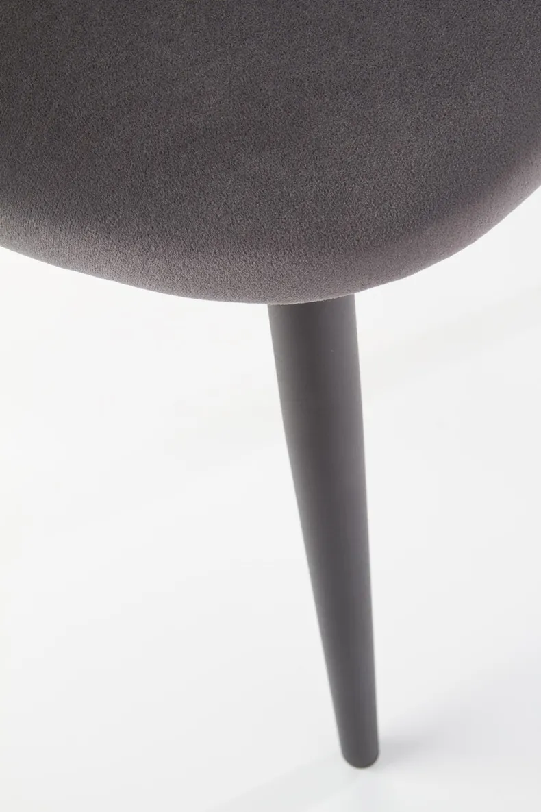 Кухонний стілець HALMAR K384 сірий/чорний (1шт=4шт) фото №8