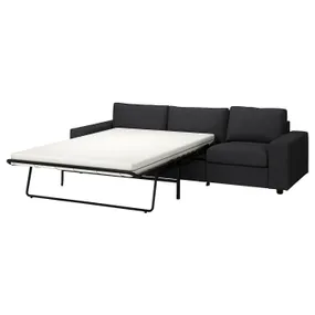 IKEA VIMLE ВИМЛЕ, 3-местный диван-кровать, с широкими подлокотниками/Hillared антрацит 295.426.67 фото