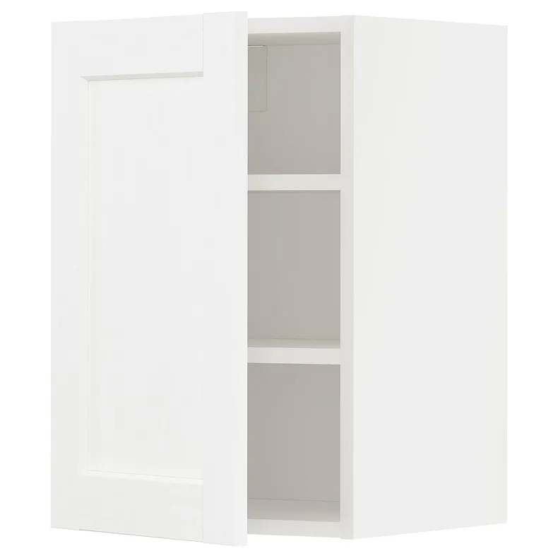 IKEA METOD МЕТОД, шафа навісна із полицями, білий Енкопінг / білий імітація дерева, 40x60 см 194.734.57 фото №1
