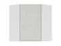 BRW Угловой верхний кухонный шкаф Sole 60 см правый светло-серый глянец, альпийский белый/светло-серый глянец FH_GNWU_60/72_P-BAL/XRAL7047 фото