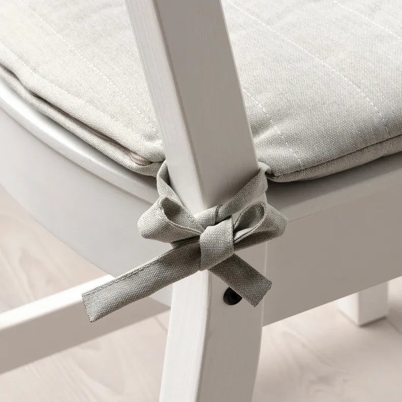 IKEA NORDVIKEN НОРДВИКЕН, подушка на стул, бежевый, 44 / 40x43x4 см 004.443.18 фото №3
