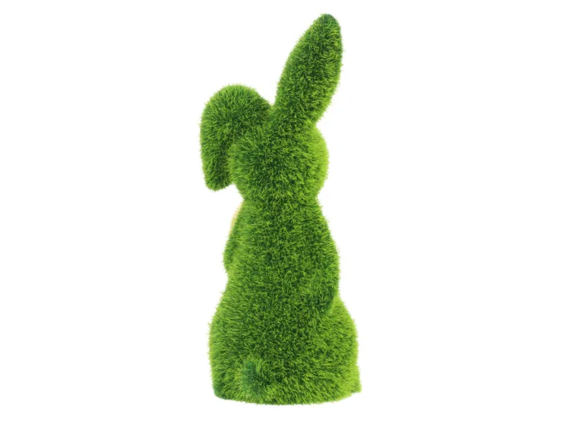 BRW Декоративна фігурка BRW Кролик із золотим яйцем, вкрита штучною травою 092497 фото №8