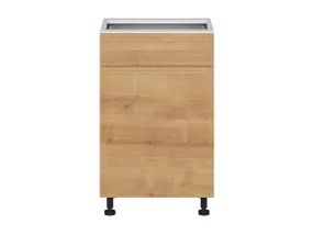 BRW Sole кухонный базовый шкаф 50 см левый с ящиками бесшумного закрывания дуб арлингтон, альпийский белый/арлингтонский дуб FH_D1S_50/82_L/STB-BAL/DAANO фото