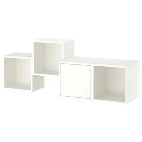 IKEA EKET ЕКЕТ, настінна комбінація шаф, білий, 140x35x53 см 795.702.95 фото
