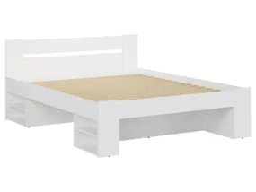 BRW Ліжко двоспальне з ламелями BRW NEPO PLUS 160х200 см, білий LOZ3S/160-BI фото