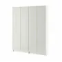 IKEA BILLY БИЛЛИ / HÖGBO ХЁГБУ, стеллаж комбинация / стекл дверцы, белый, 160x202 см 494.836.62 фото