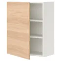 IKEA ENHET ЕНХЕТ, настінн шафа з 2 поличками/дверцят, білий/імітація. дуб, 60x32x75 см 793.209.80 фото thumb №1