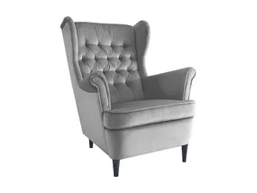 Мягкое кресло бархатное SIGNAL HARRY Velvet, Bluvel 14 - серый фото
