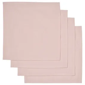 IKEA NÄBBFISK НЭББФИСК, салфетка, бледно-розовый / белый, 30x30 см 105.711.22 фото
