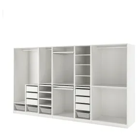 IKEA PAX ПАКС, гардероб, комбінація, білий, 375x58x201 см 994.202.62 фото