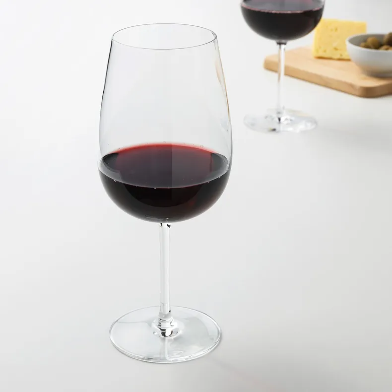 IKEA STORSINT СТОРСИНТ, бокал для красного вина, прозрачное стекло, 68 кл 003.963.36 фото №8