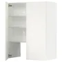 IKEA METOD МЕТОД, навесной шкаф д / вытяжки / полка / дверь, белый / белый, 80x100 см 495.042.97 фото