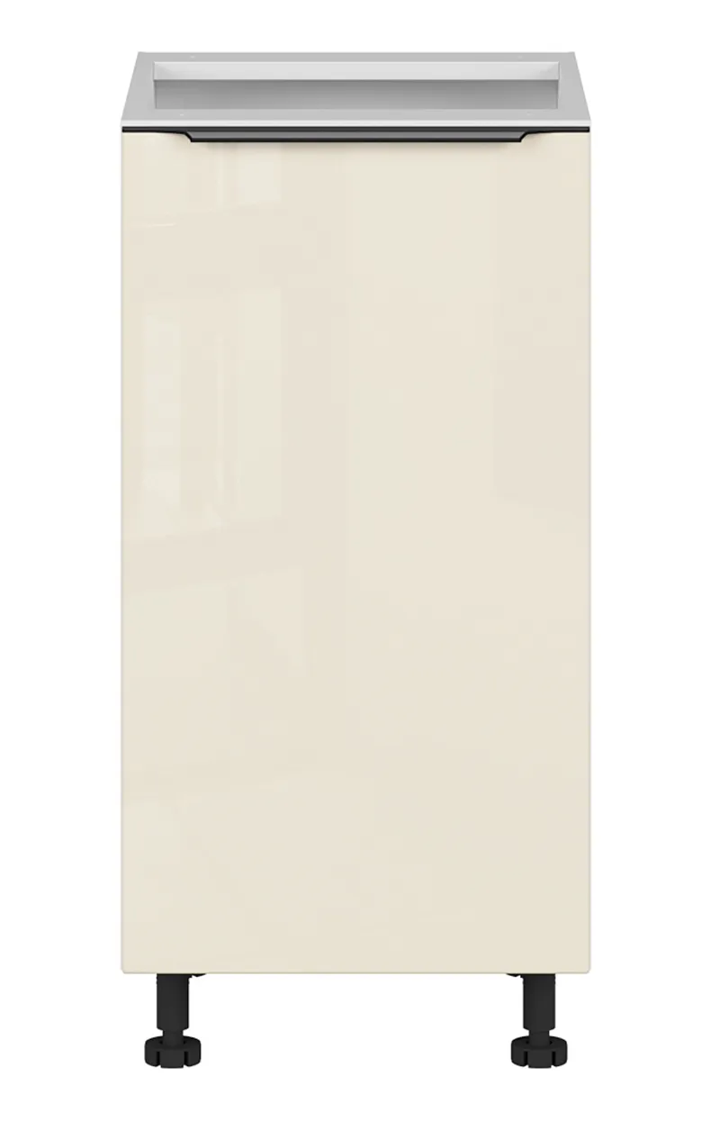 BRW Правосторонний кухонный шкаф Sole L6 40 см магнолия жемчуг, альпийский белый/жемчуг магнолии FM_D_40/82_P-BAL/MAPE фото №1