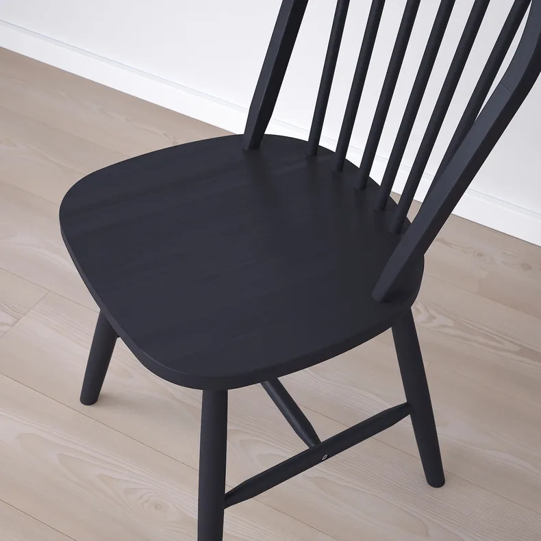 IKEA DANDERYD ДАНДЕРЮД / SKOGSTA СКОГСТА, стіл+2 стільці, сосна чорна / чорна, 74x134 / 80 см 395.680.77 фото №2