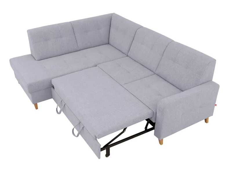 BRW Кутовий розкладний диван Lars з ящиком для зберігання сірий, Primo 88 Grey NA-LARS-OTMBK.2F-G2_BA3671 фото №8