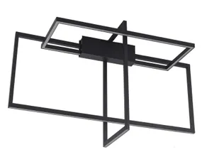 BRW Frame LED 3-точечный металлический потолочный светильник черный 088953 фото