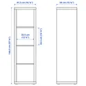 IKEA KALLAX КАЛЛАКС, стеллаж с 2 вставками, имитация беленого дуба, 42x147 см 791.975.84 фото thumb №6