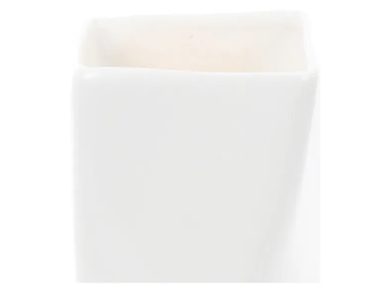 BRW керамічна торсіонна ваза біла 091700 фото №2
