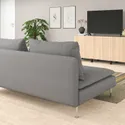 IKEA SÖDERHAMN СОДЕРХЭМН, 4-местный диван с козеткой, и открытый конец Tonerud / grey 994.521.11 фото thumb №3