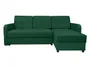 BRW Двосторонній розкладний кутовий диван Ritmo з велюровим зеленим ящиком для зберігання, Маніла 35 Зелений/Онтаріо 35 NA-RITMO-LX_2DL.URC-G2_BB880F фото