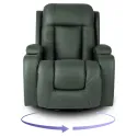 Масажне крісло MEBEL ELITE BOX, екошкіра: зелений фото thumb №12