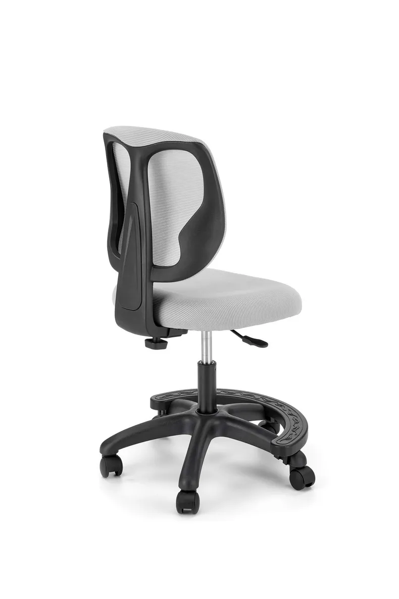 Крісло комп'ютерне офісне обертове HALMAR NANI, сірий фото №4