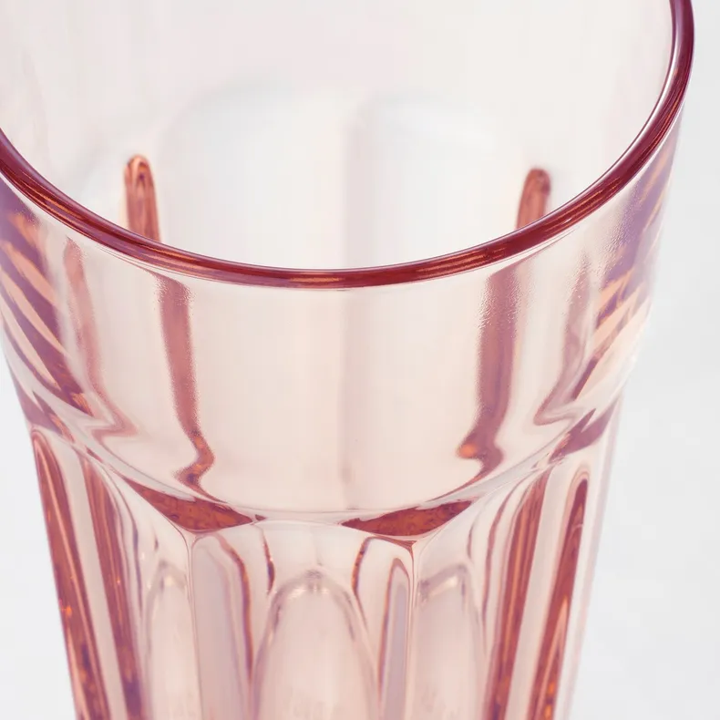 IKEA POKAL ПОКАЛЬ, склянка, рожевий, 35 кл 104.177.10 фото №2