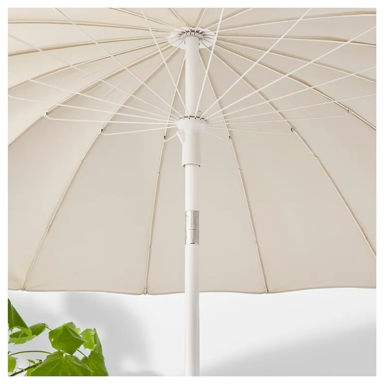 IKEA SAMSÖ САМСО, парасоля від сонця, з нахилом/бежевий, 200 см 503.118.15 фото №4